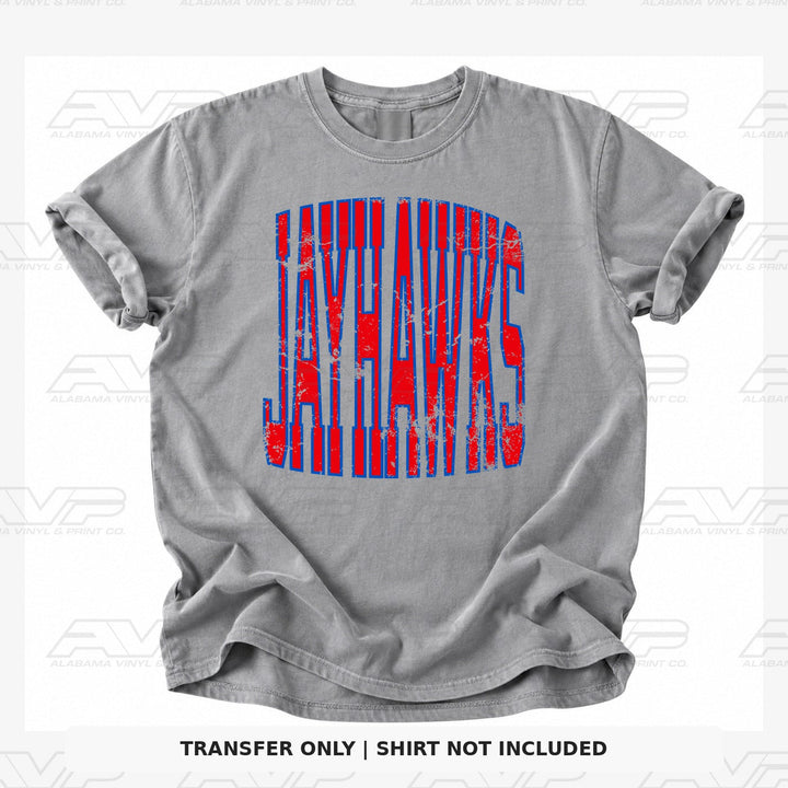 Jayhawks Red/Blue Alabama Vinyl