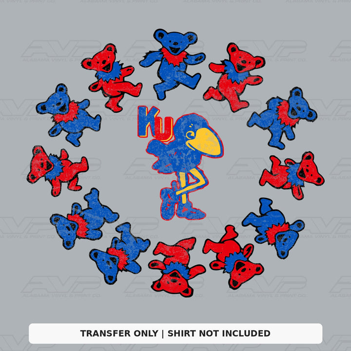 Kansas Jayhawks Dancing Bears Alabama Vinyl