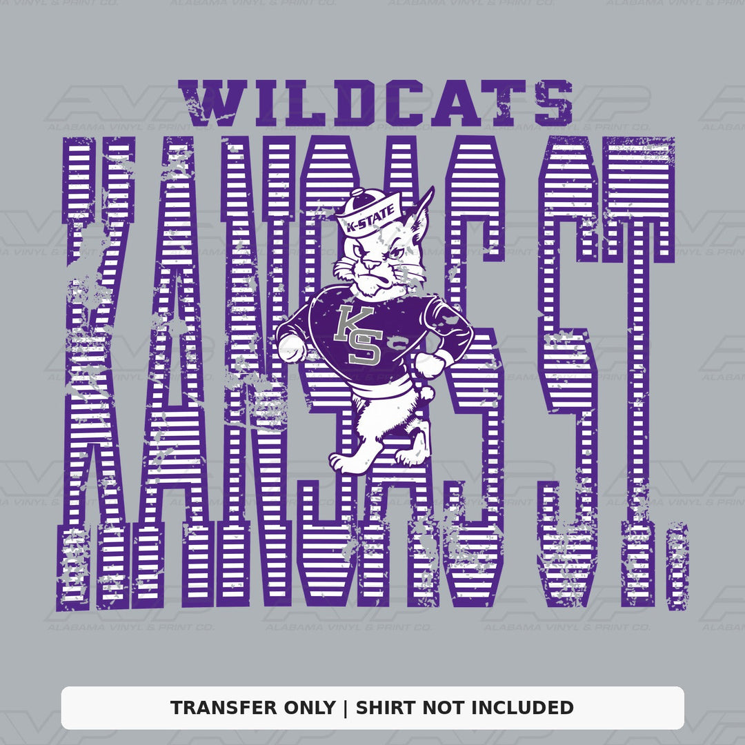 K-State Wildcats Stripes Alabama Vinyl