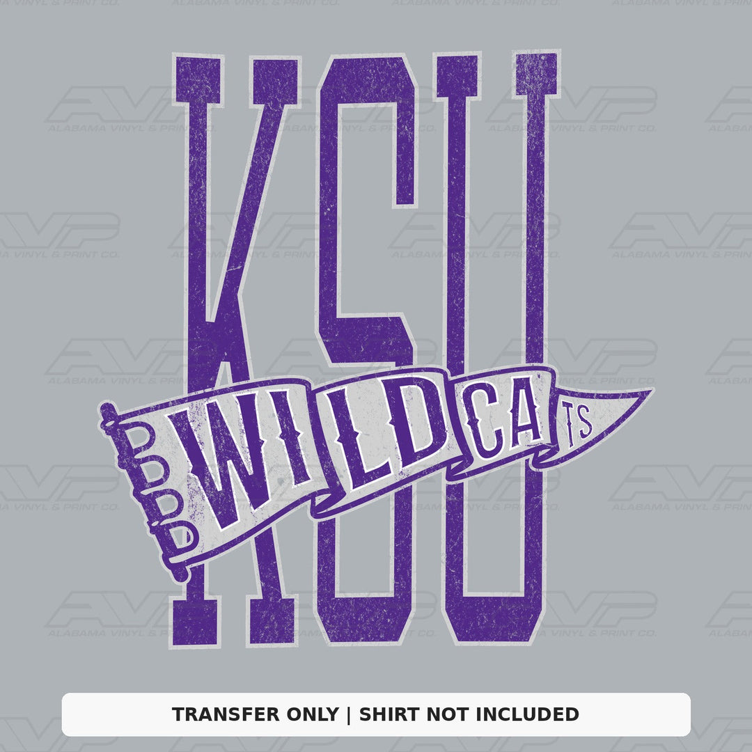Kansas State Penant Skinny Alabama Vinyl