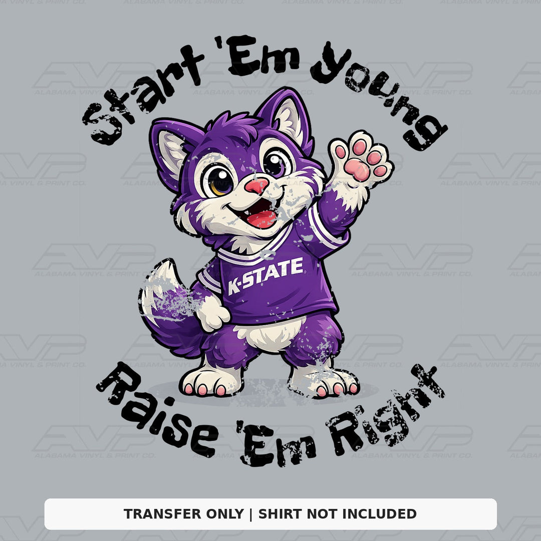 Kansas State Start 'Em Young Alabama Vinyl
