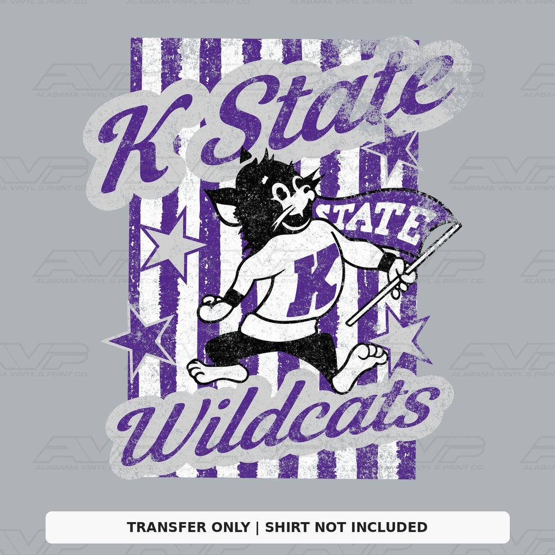 Kansas State Stripes Alabama Vinyl