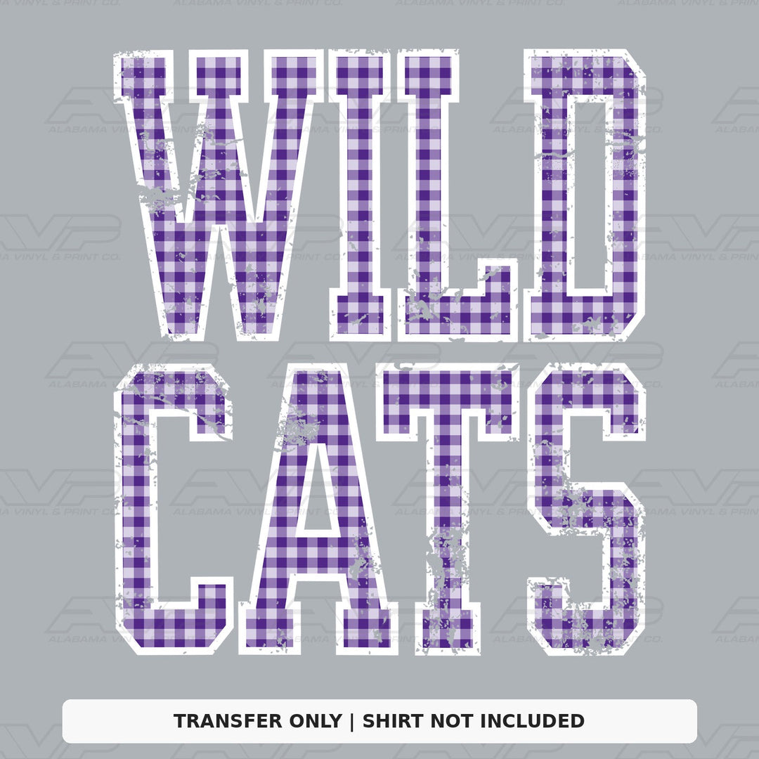 Kansas State Wildcats Gingham U Alabama Vinyl