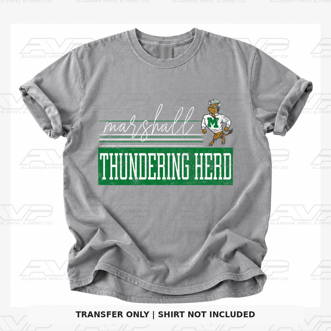 Marshall Thundering Herd Retro Vibes Alabama Vinyl