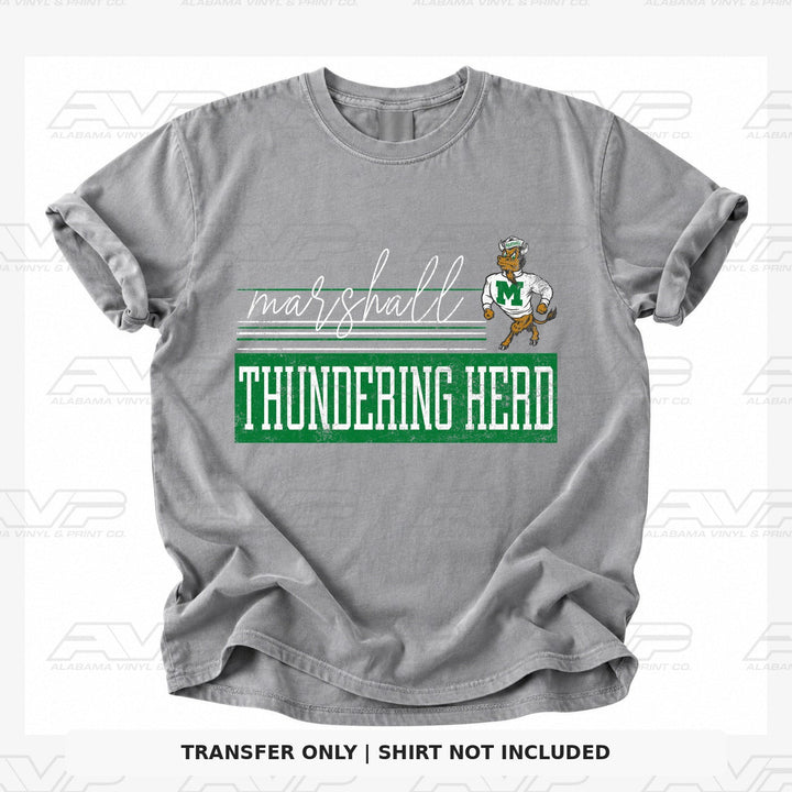 Marshall Thundering Herd Retro Vibes Alabama Vinyl