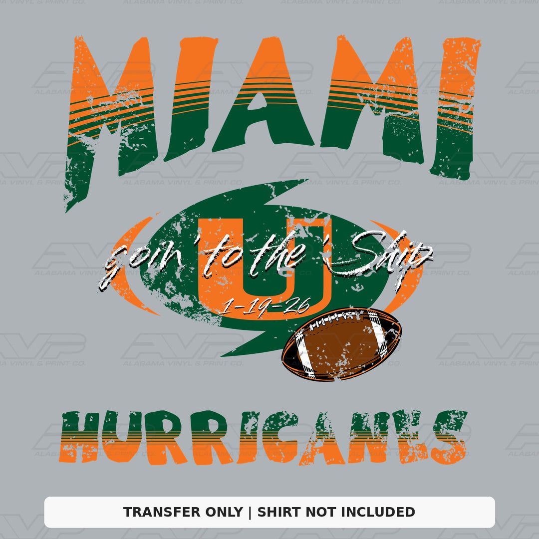 Miami Hurricanes 1 19 26 Alabama Vinyl