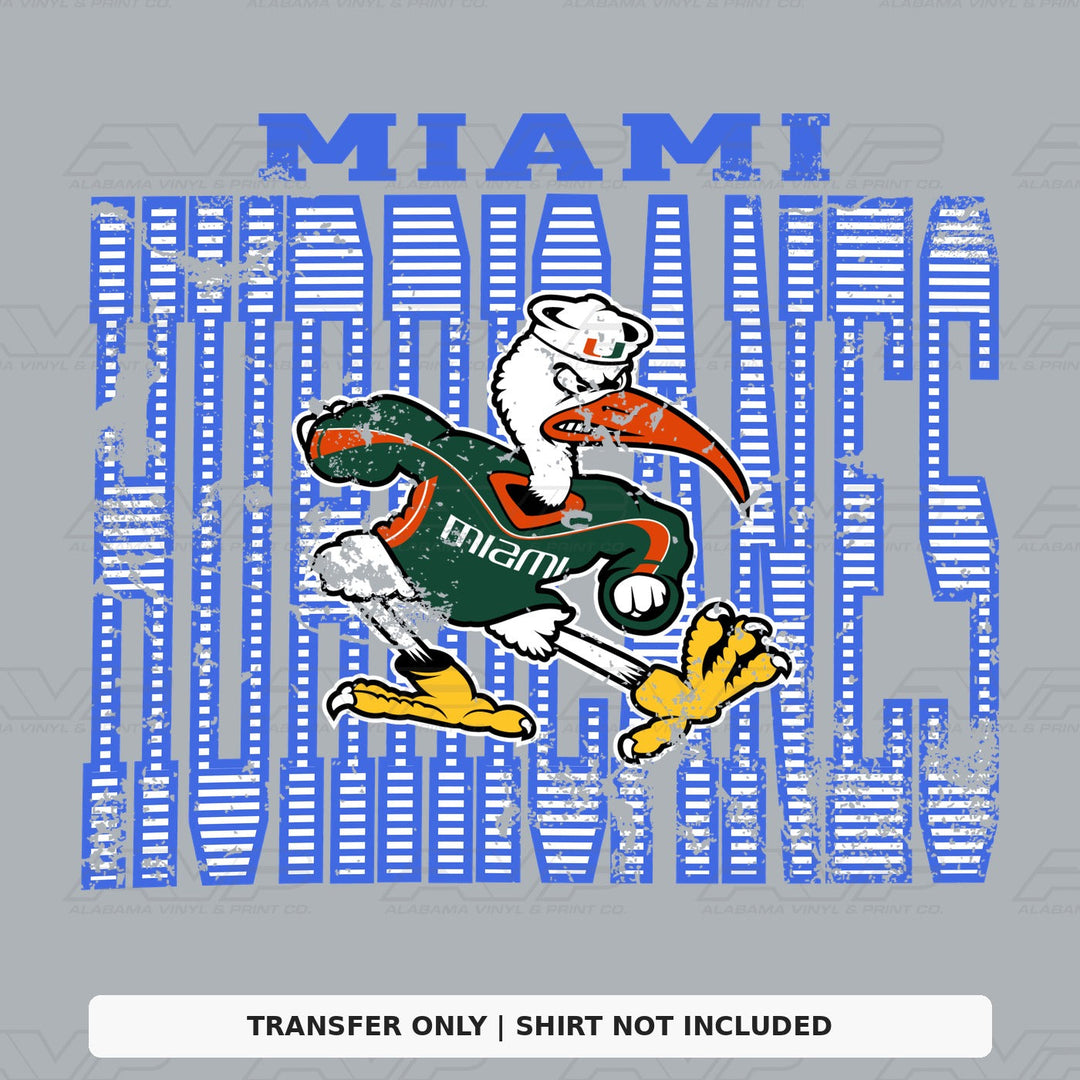 Miami Stripes Alabama Vinyl