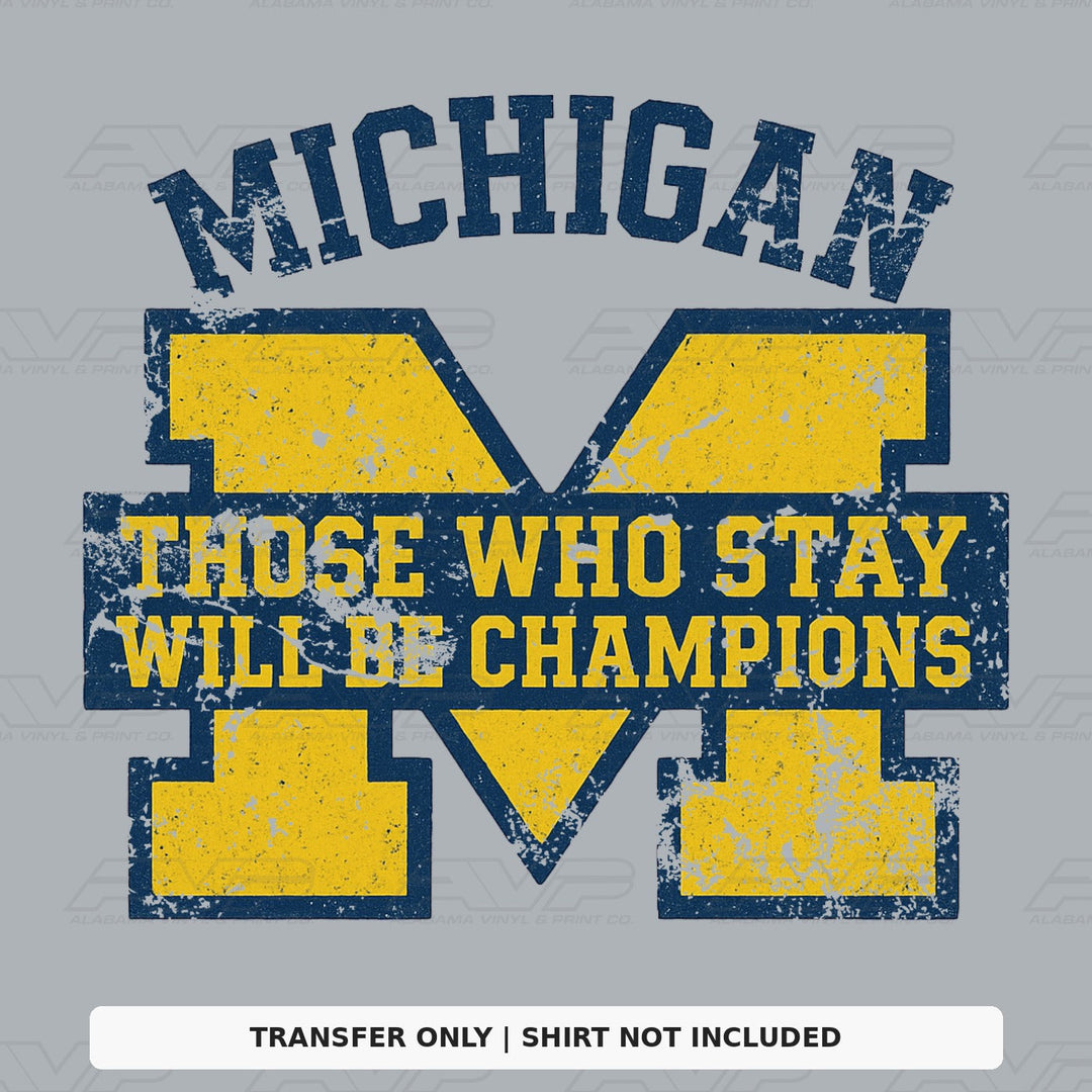 Michigan Those who Stay Alabama Vinyl