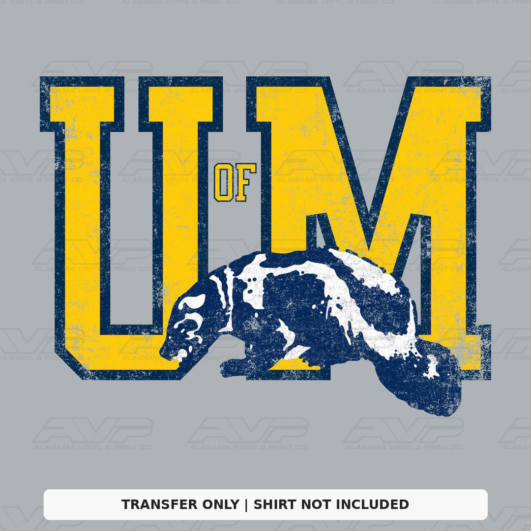 Michigan Vintage Block Vintage Vibes Alabama Vinyl