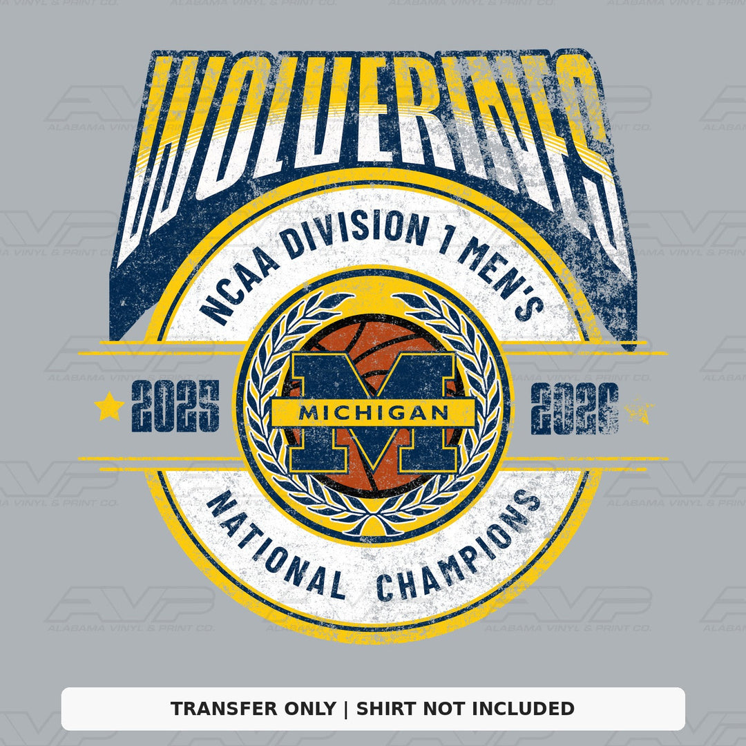 Michigan Wolverines 2026 champs Alabama Vinyl