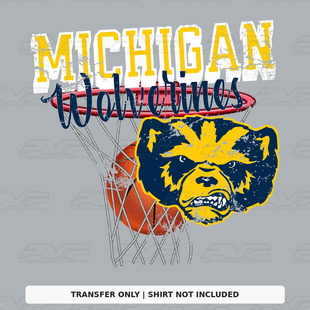 Michigan Wolverines Basketball Alabama Vinyl