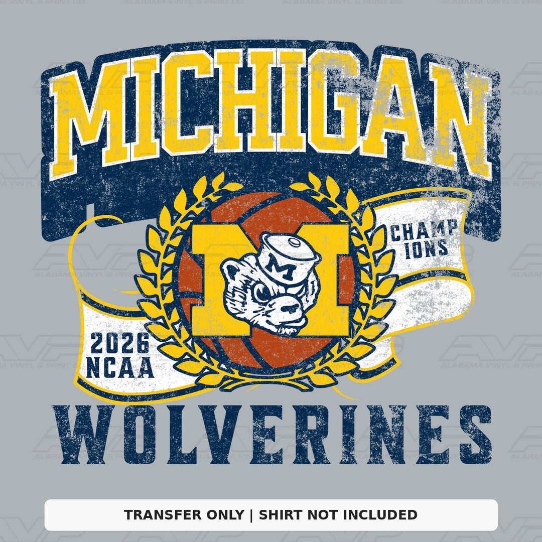 Michigan Wolverines NCAA Champs Alabama Vinyl
