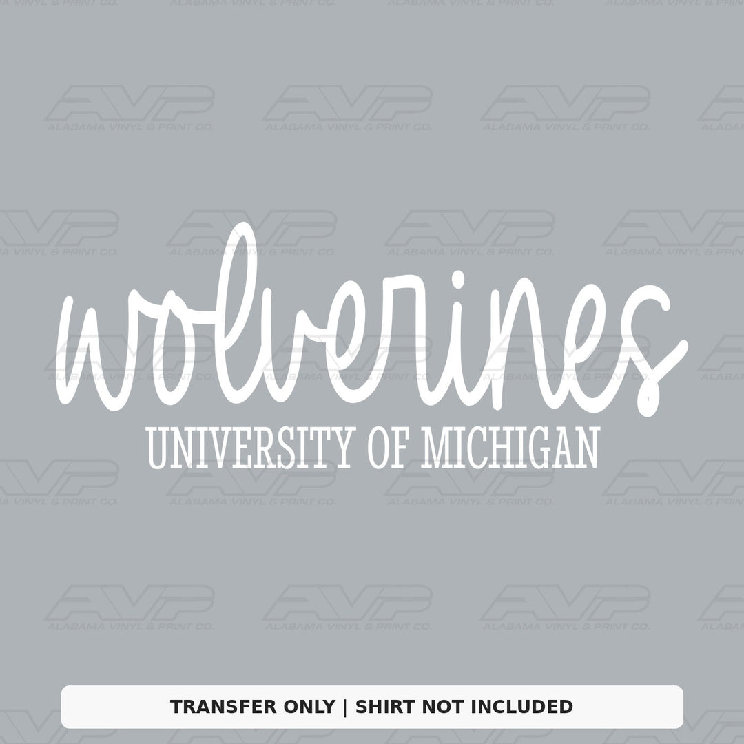 Michigan Wolverines Simplicity Alabama Vinyl