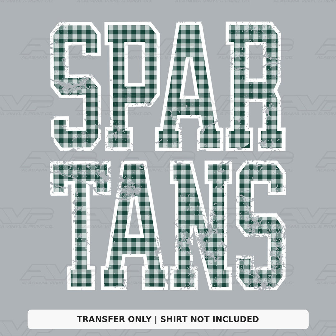 Michigan State Spartans Gingham U Alabama Vinyl