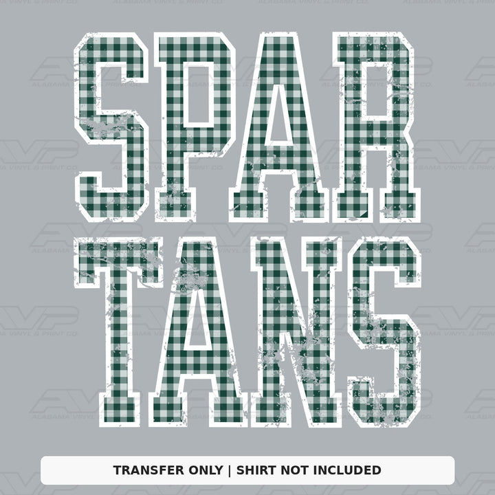 Michigan State Spartans Gingham U Alabama Vinyl