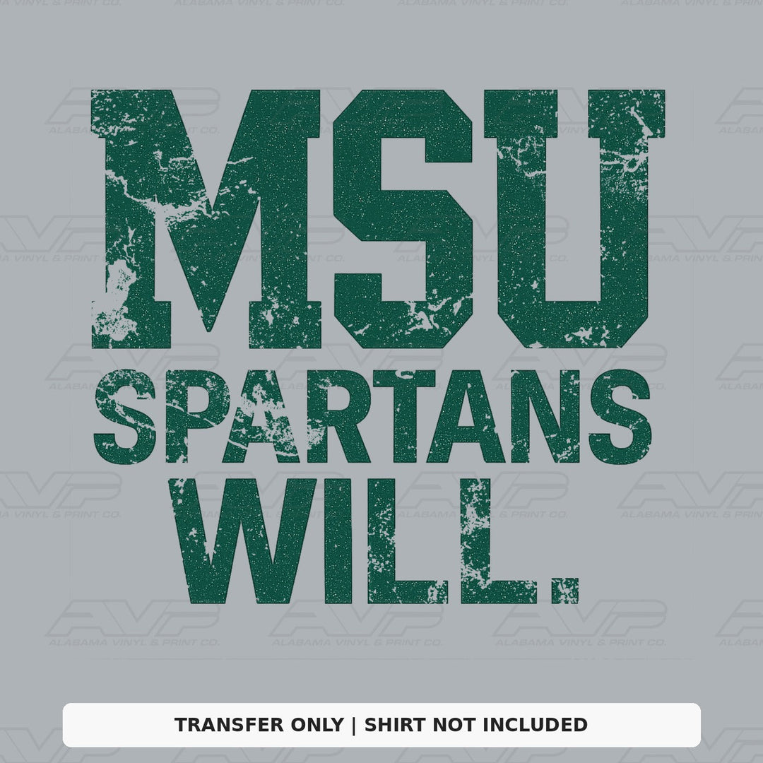 MSU Spartans Will Alabama Vinyl