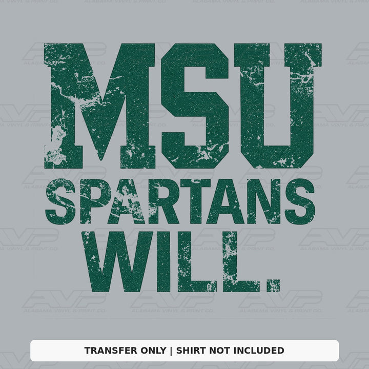 MSU Spartans Will Alabama Vinyl