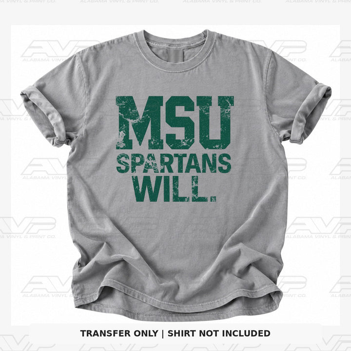 MSU Spartans Will Alabama Vinyl