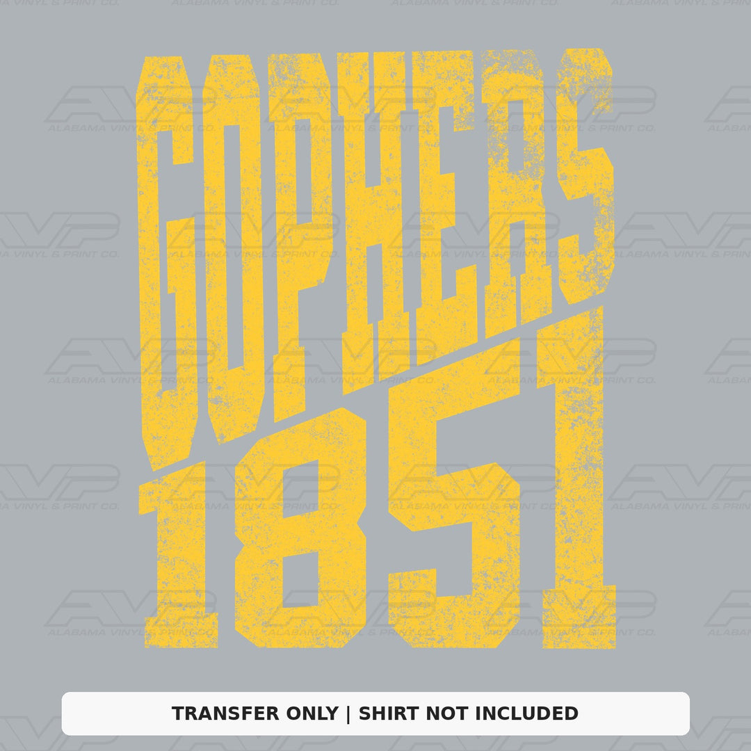 Gophers 1851 Established Alabama Vinyl
