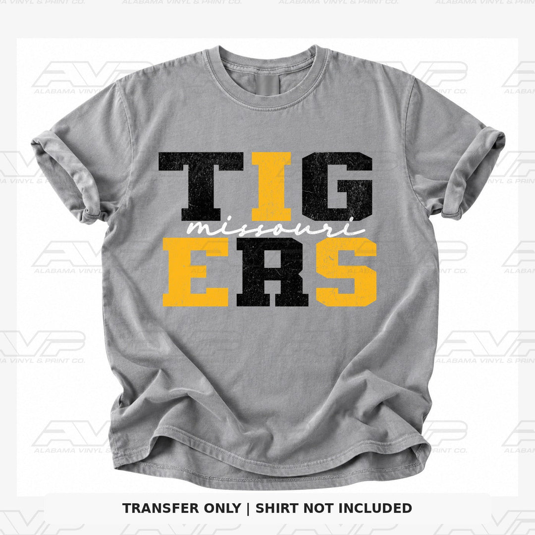 Missouri Tigers Two Tone Varsity Alabama Vinyl