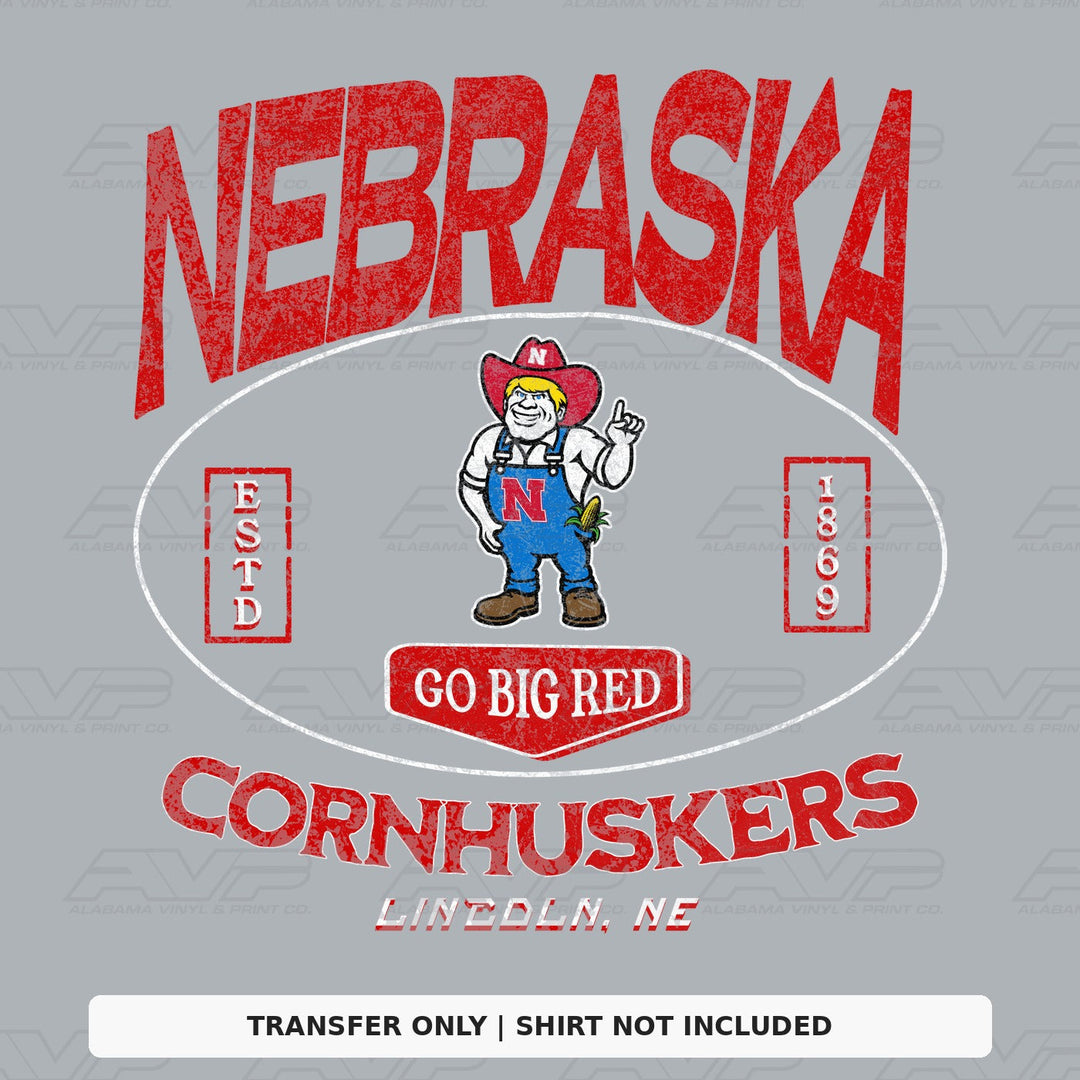 Nebraska Cornhuskers Go Big Red Alabama Vinyl