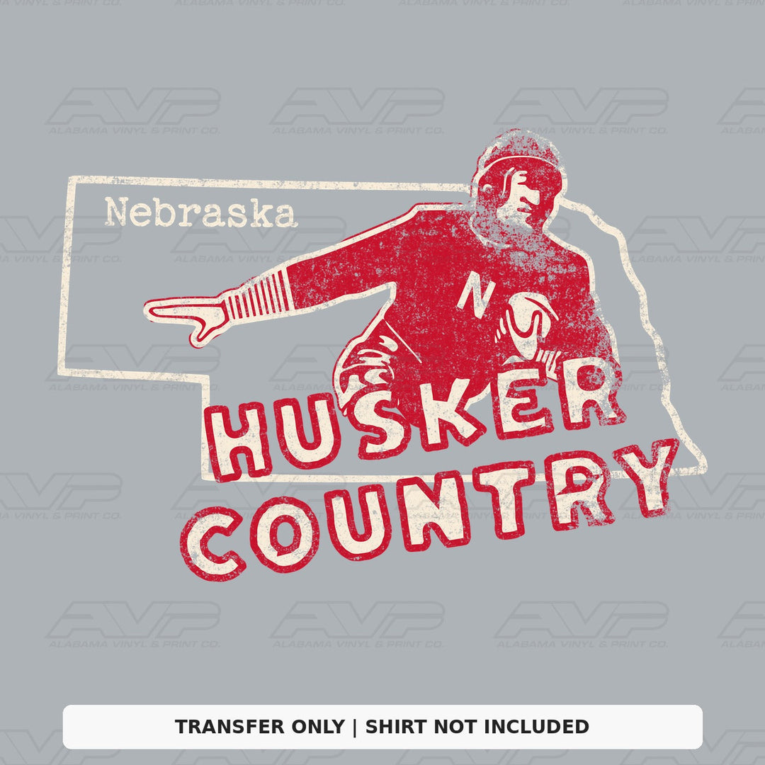 Nebraska Cornhuskers Husker Country Vintage Football Player Vintage Vibes Alabama Vinyl