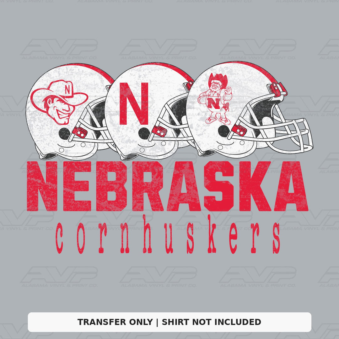 Nebraska Football Helmets Alabama Vinyl