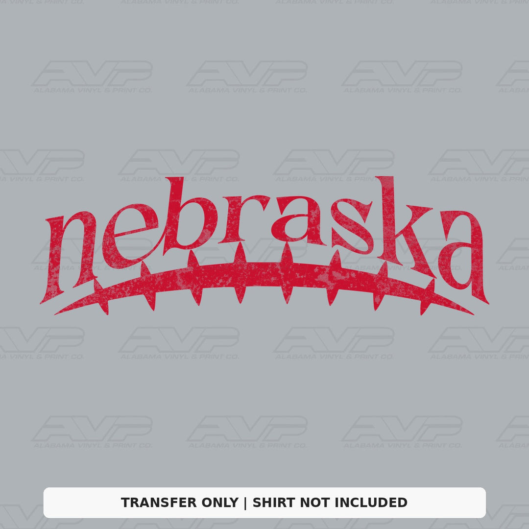Nebraska Football Seams Alabama Vinyl