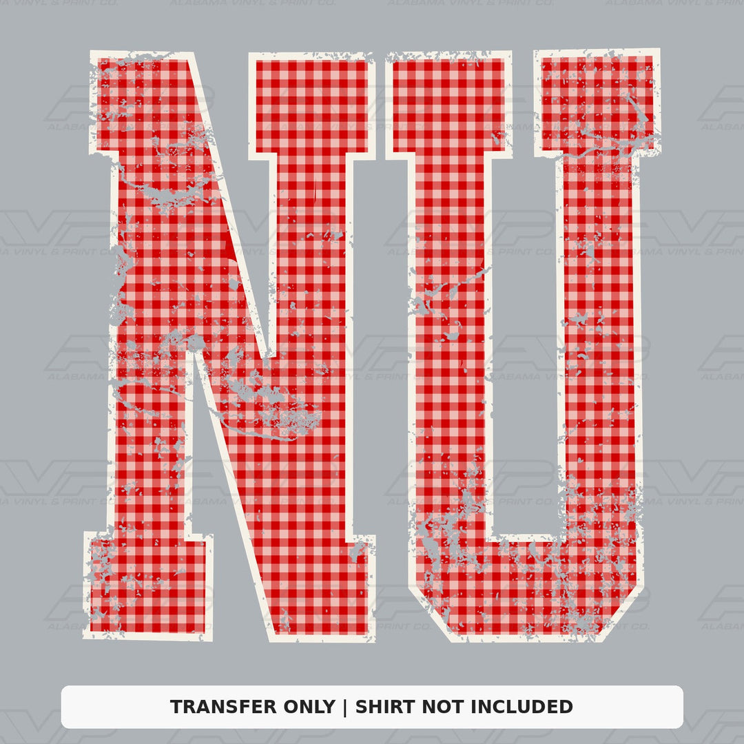 Nebraska Gingham U Alabama Vinyl