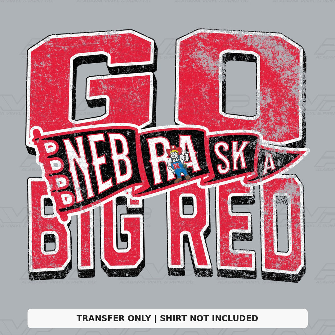 Nebraska Go Big Red Alabama Vinyl
