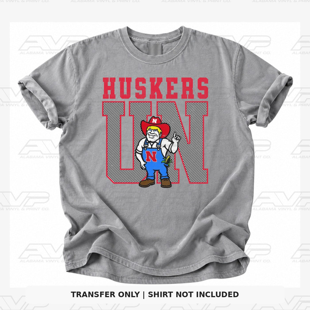 Nebraska Huskers Retro Mascot Alabama Vinyl