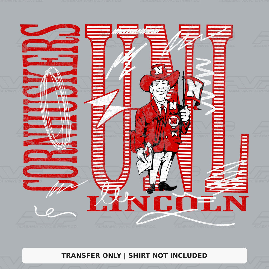 UNL Cornhuskers Lincoln Alabama Vinyl