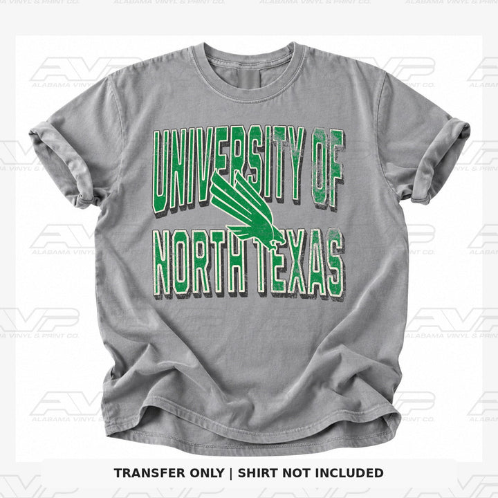 North Texas Mean Green Retro Alabama Vinyl
