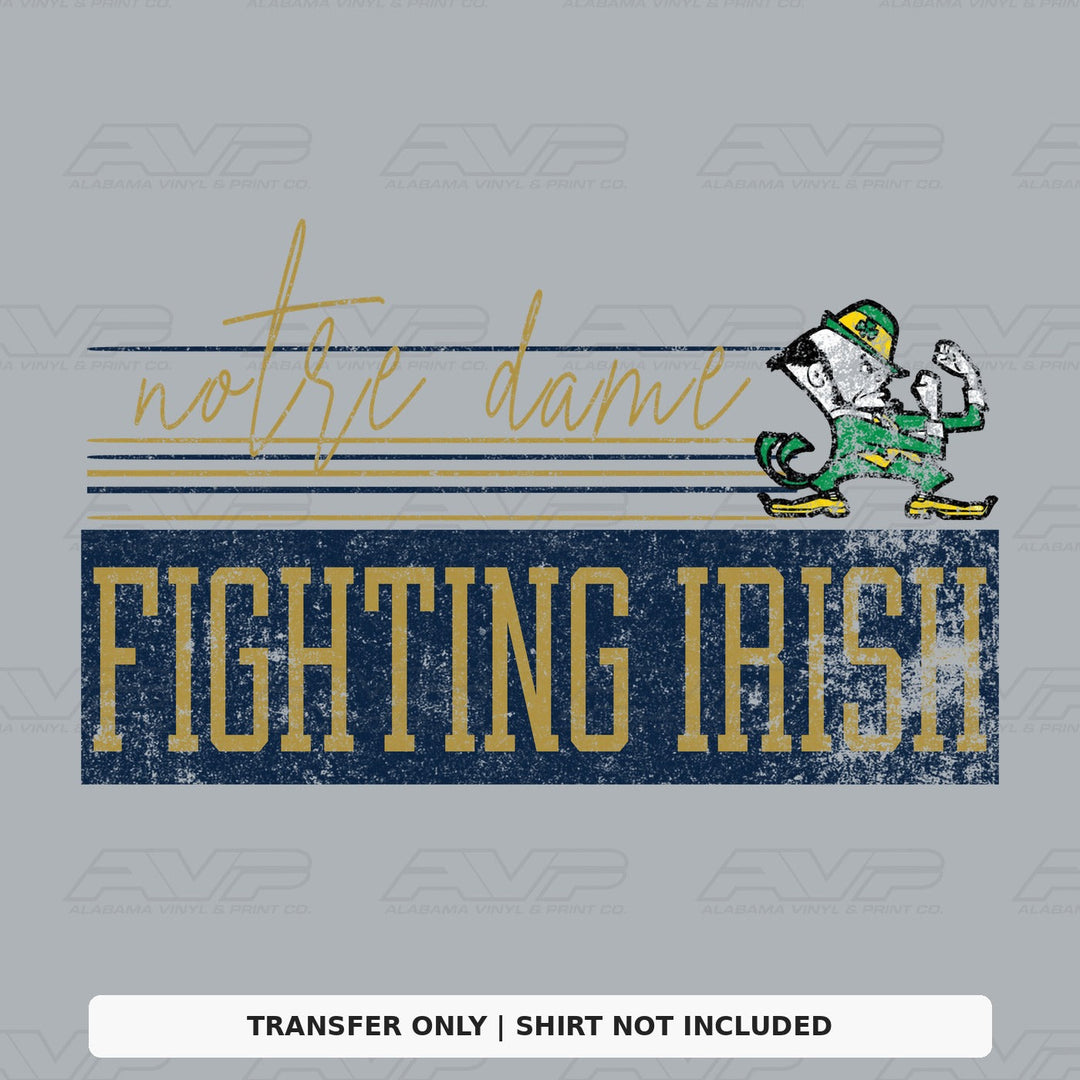 Notre Dame Fighting IRish Retro Vibes Alabama Vinyl