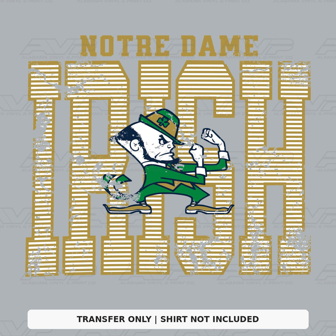 Notre Dame Fighting Irish Stripes Alabama Vinyl
