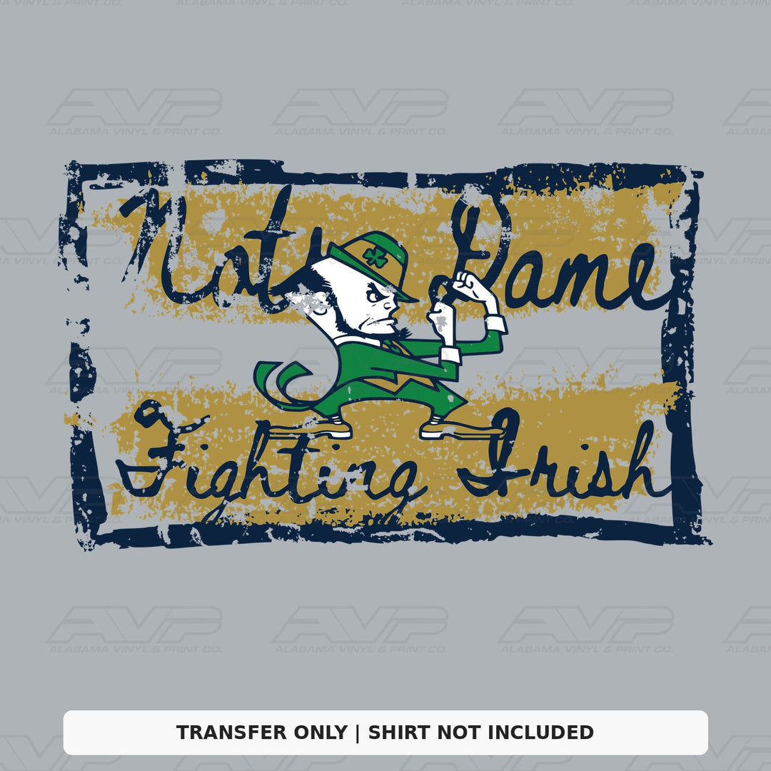 Notre Dame Tattered & Torn Alabama Vinyl