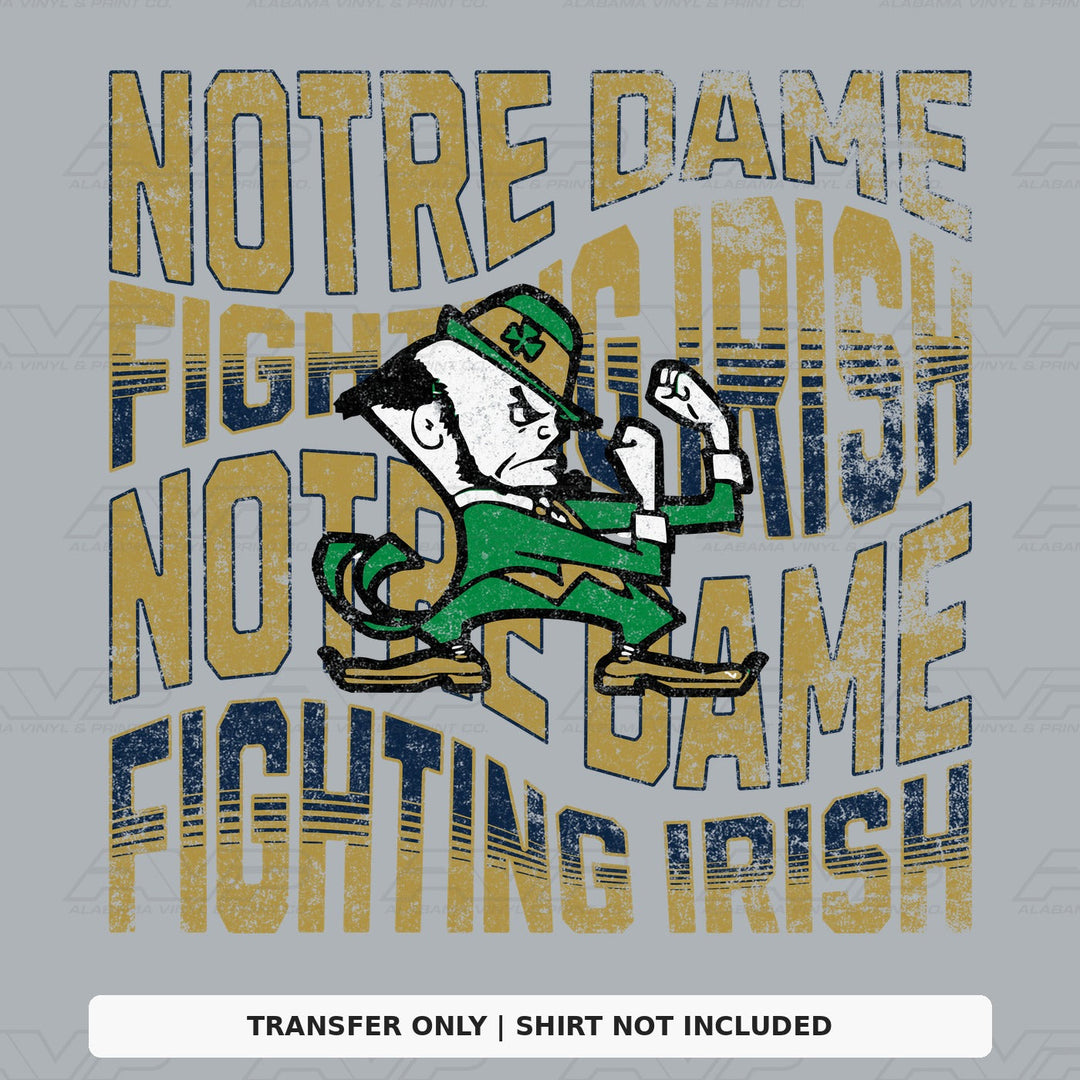 Notre Dame Wavy Alabama Vinyl