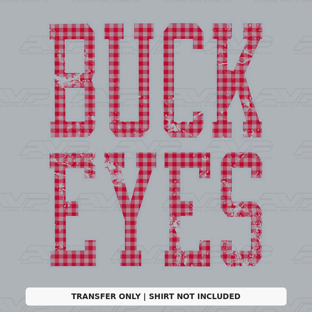Ohio State Buckeyes Gingham U Alabama Vinyl