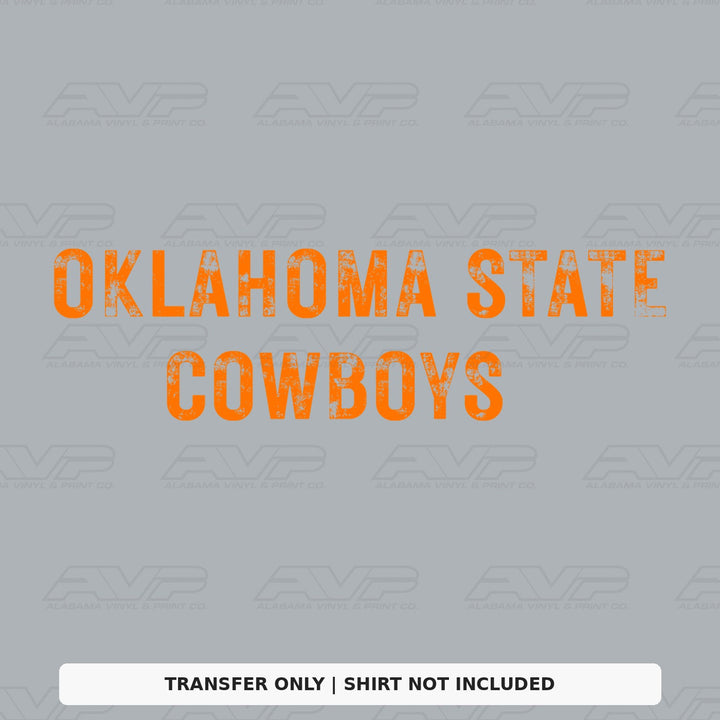 Oklahoma State Cowboys Alabama Vinyl