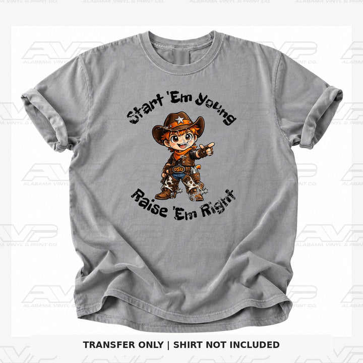 Oklahoma State Start 'Em Young Alabama Vinyl