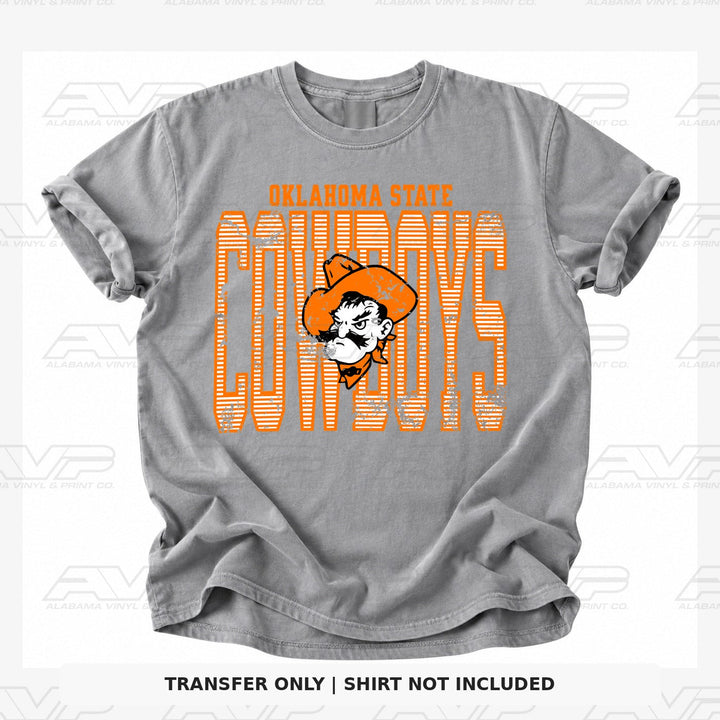 Oklahoma State Stripes Alabama Vinyl