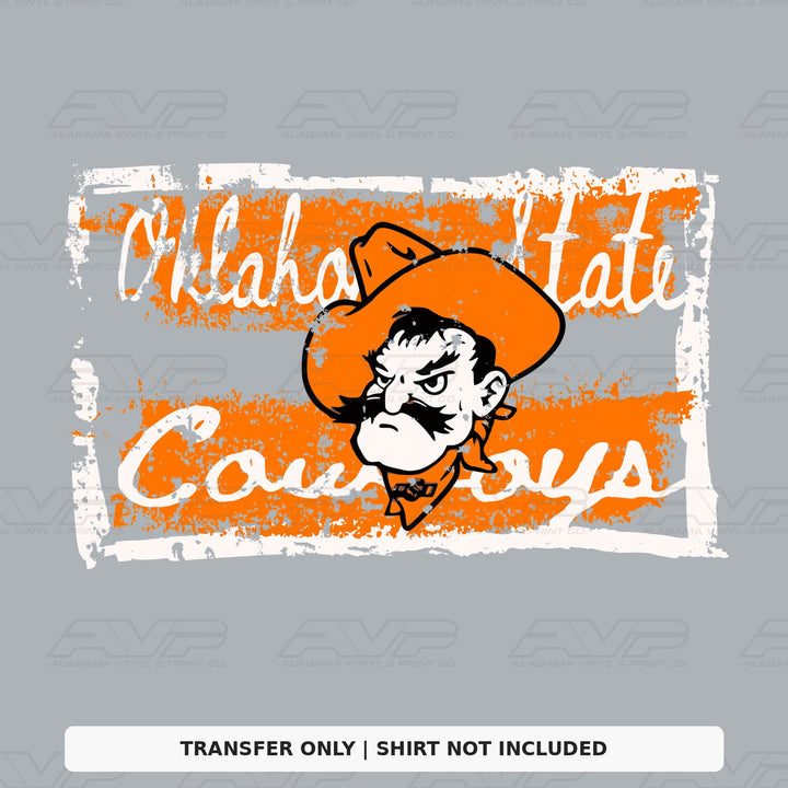Oklahoma State Tattered & Torn Alabama Vinyl
