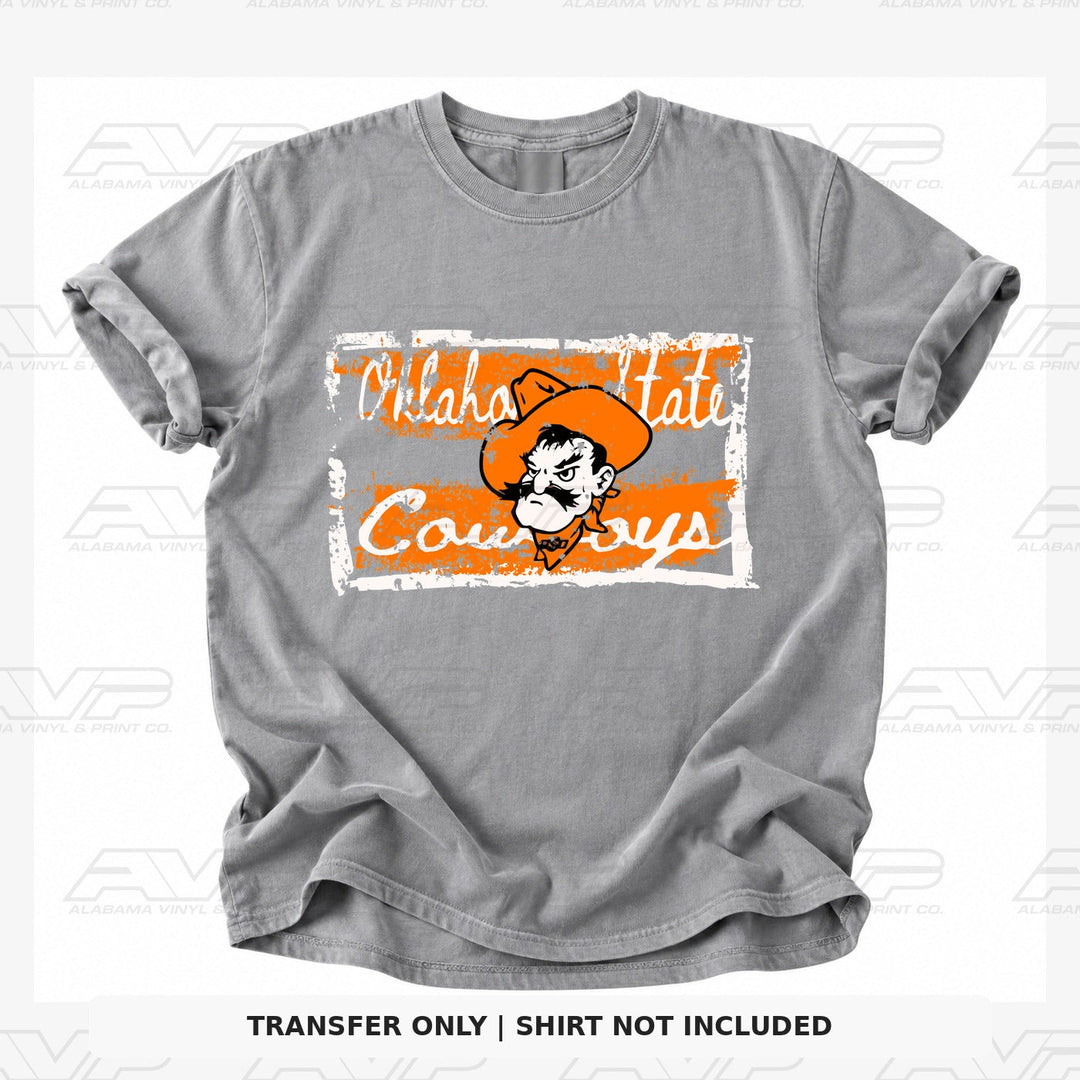 Oklahoma State Tattered & Torn Alabama Vinyl
