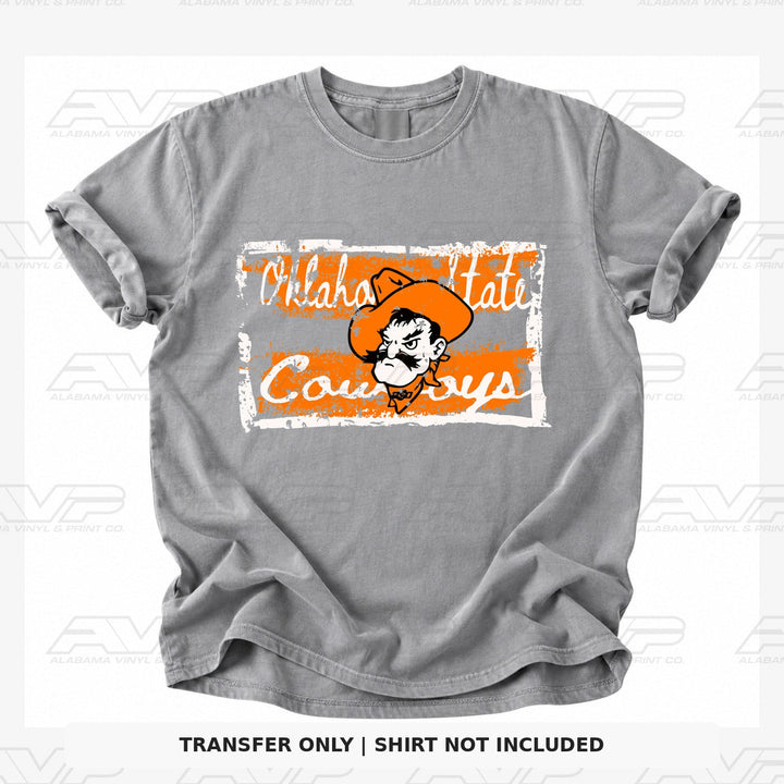 Oklahoma State Tattered & Torn Alabama Vinyl