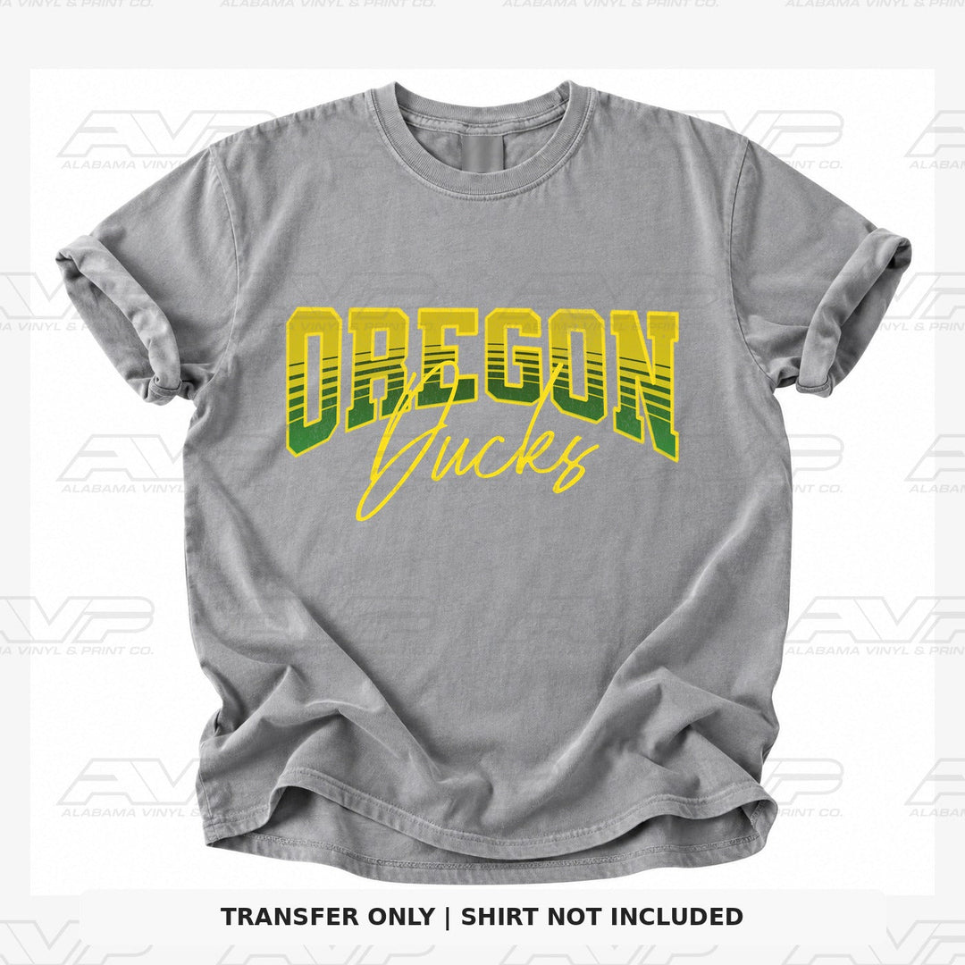 Oregon Ducks Script Alabama Vinyl