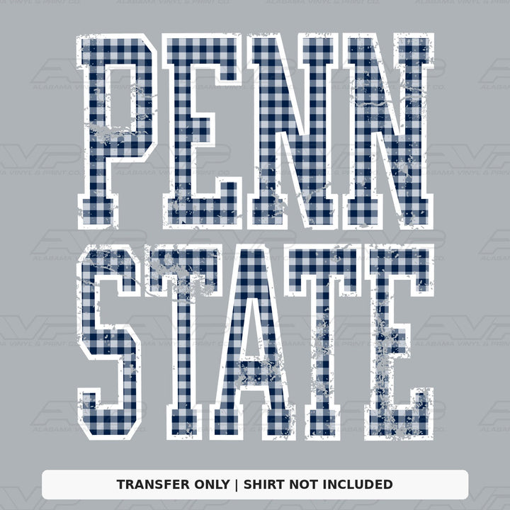 Penn State Gingham U Alabama Vinyl