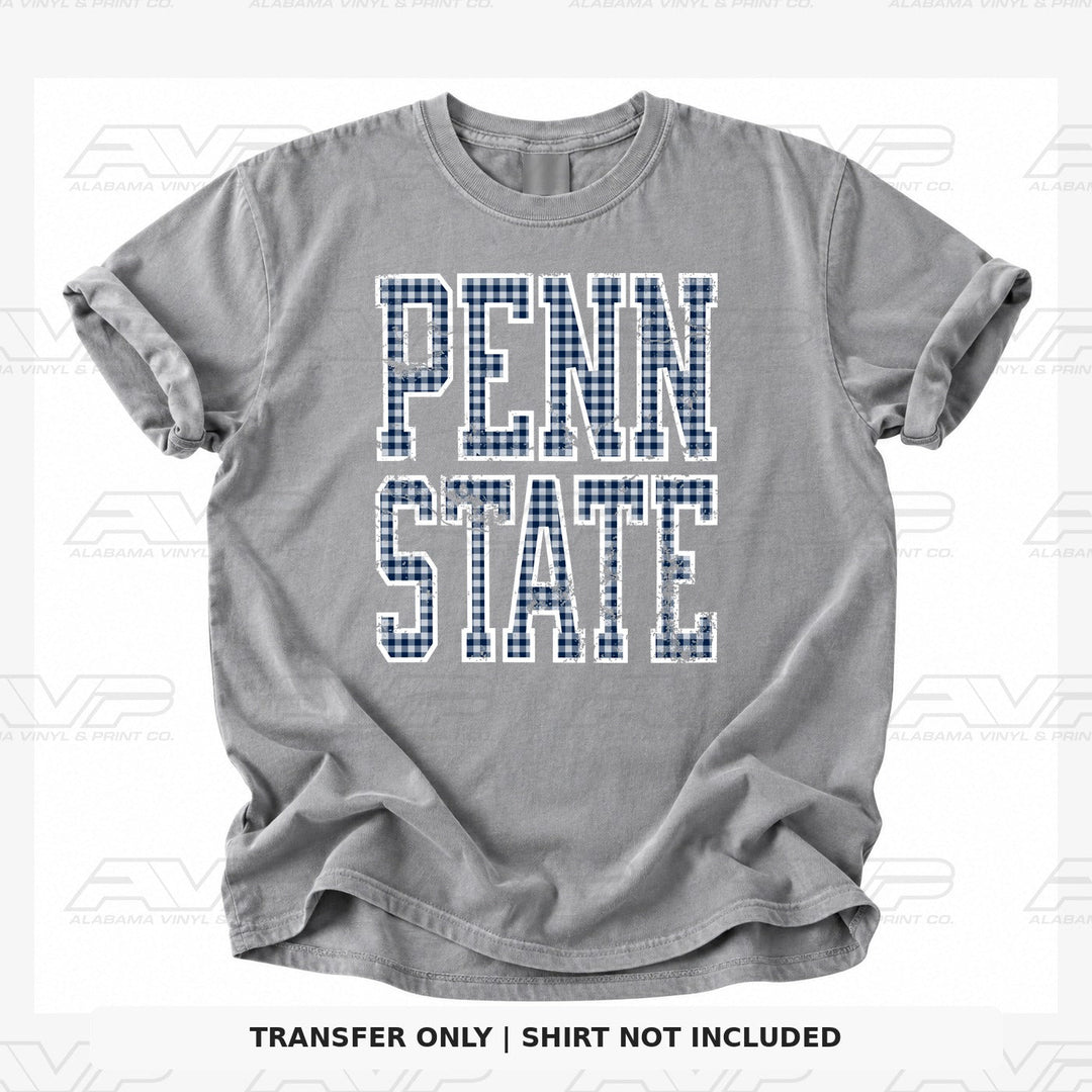 Penn State Gingham U Alabama Vinyl