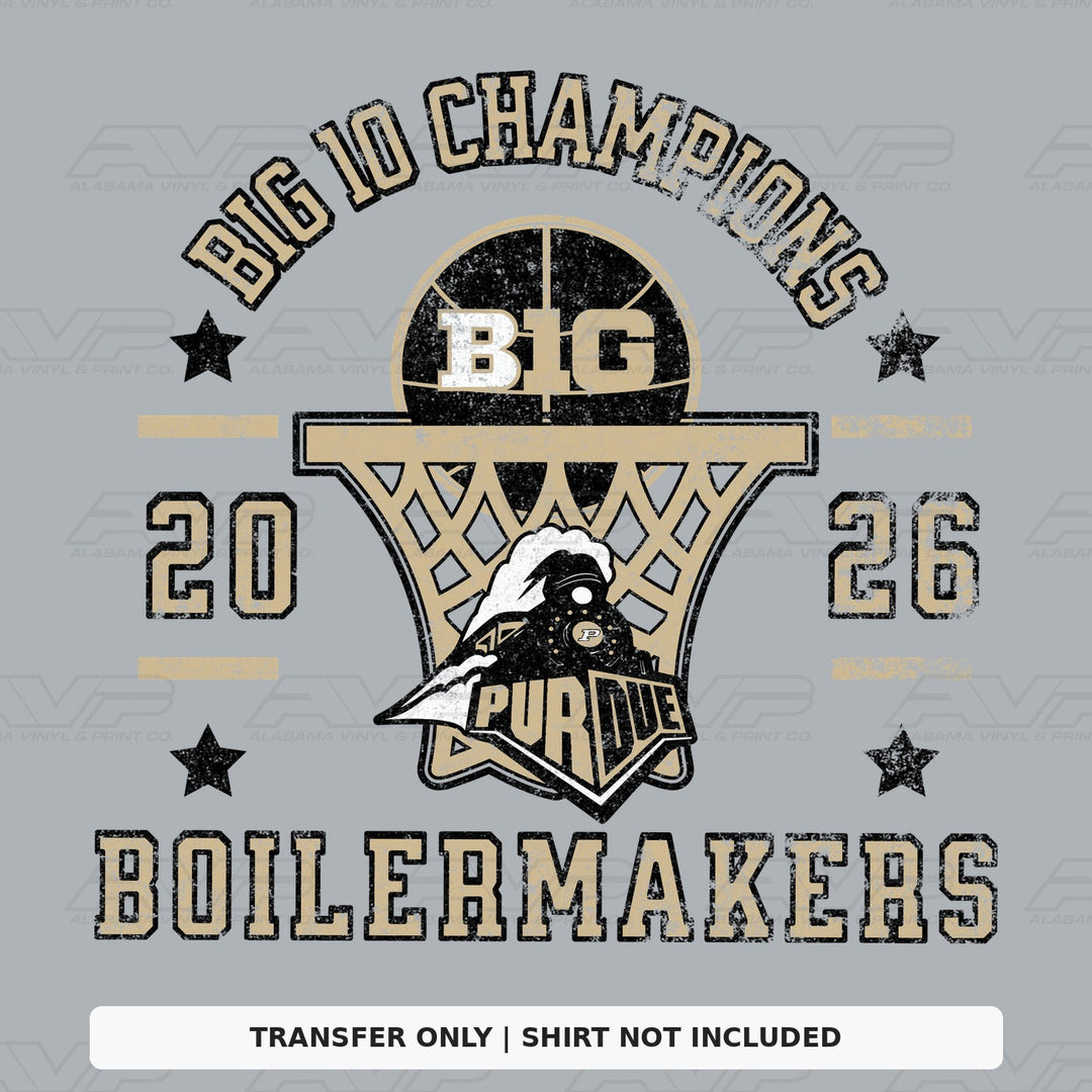 Purdue BB Big 10 Champs Alabama Vinyl