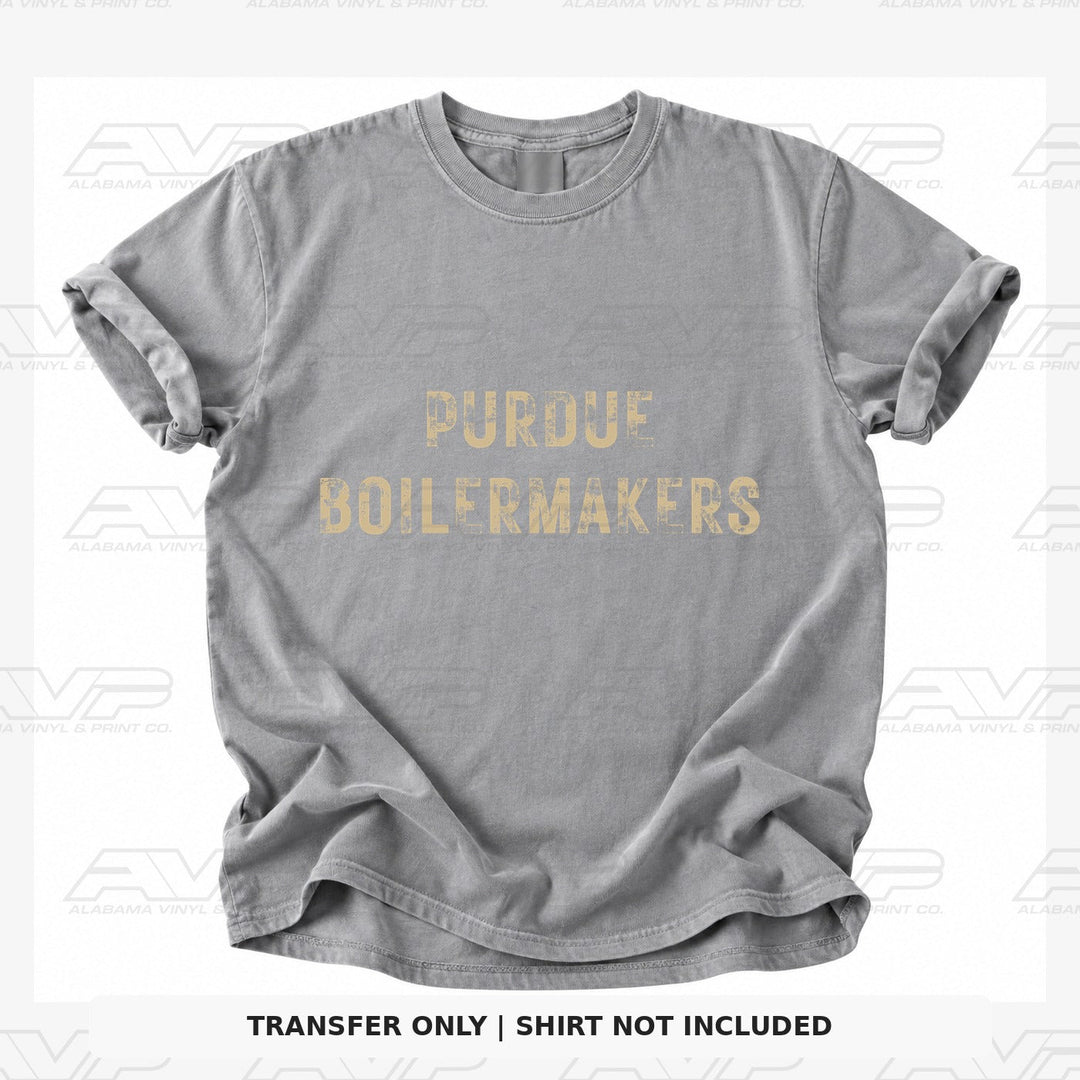 Purdue Boilermakers Gold Alabama Vinyl