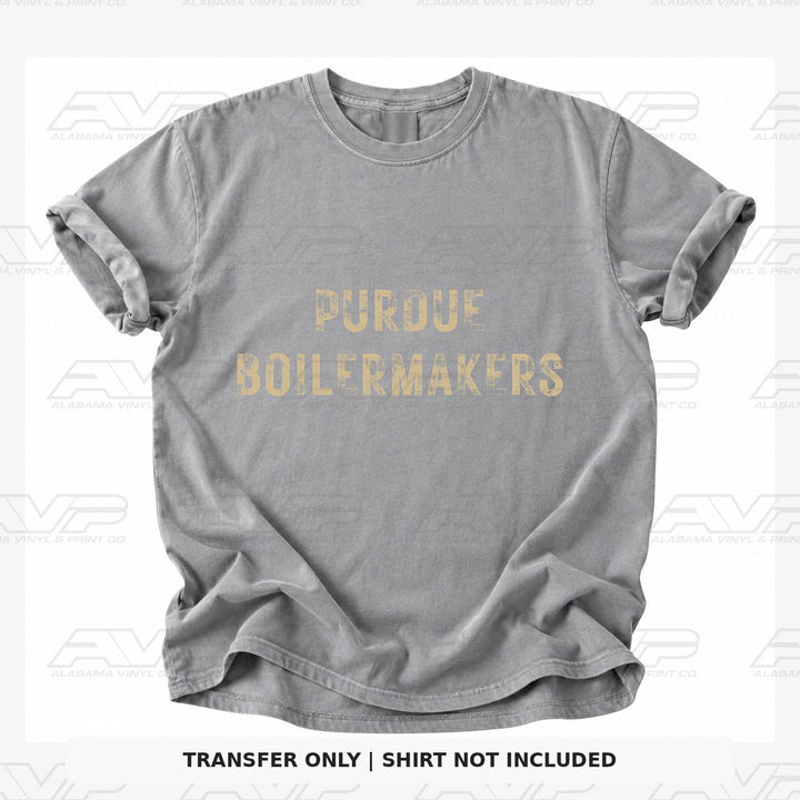 Purdue Boilermakers Gold Alabama Vinyl